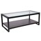 Flash Furniture 47.25" Black and Brown Contemporary Rectangle Coffee Table